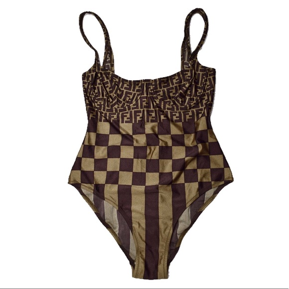 Fendi Other - 🚫SOLD🚫Vintage Fendi Monogram Swimsuit / Bodysuit